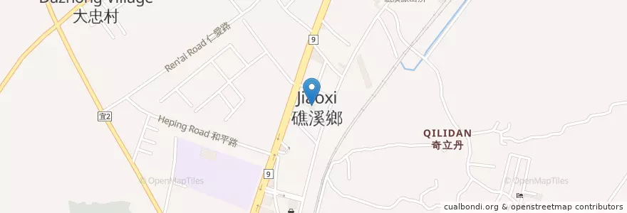 Mapa de ubicacion de 礁溪鄉公所 en Taiwan, 臺灣省, 宜蘭縣, 礁溪鄉.