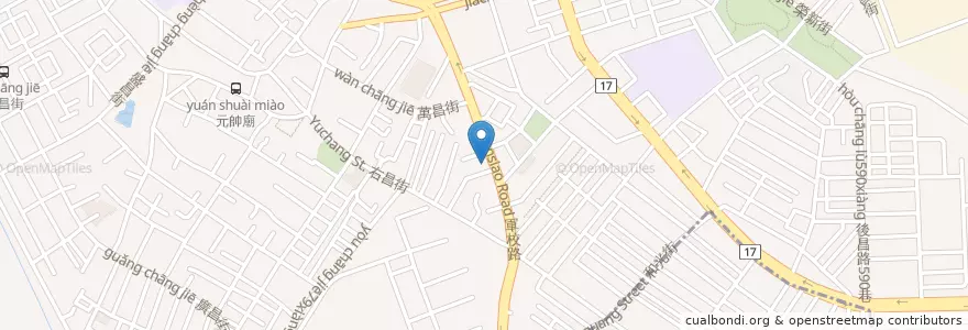 Mapa de ubicacion de 台南小南排骨便當 en Taiwan, Kaohsiung, 楠梓區.