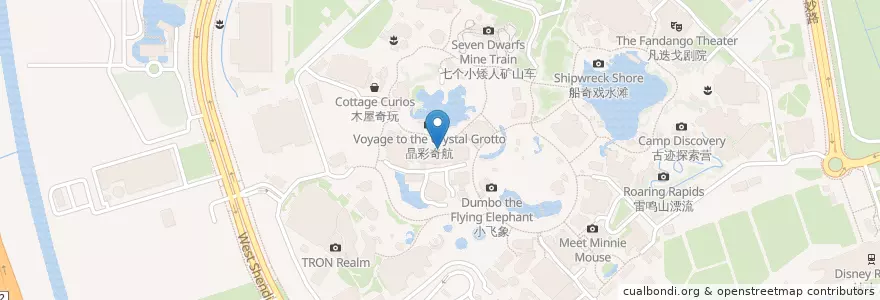 Mapa de ubicacion de 仙女教母妙味橱 Fairy Godmother's Cupboard en 중국, 상하이, 푸둥 신구.