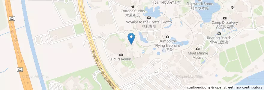 Mapa de ubicacion de 明日世界E 空间聚乐部 Club Destin-E en China, Shanghai, 浦东新区.