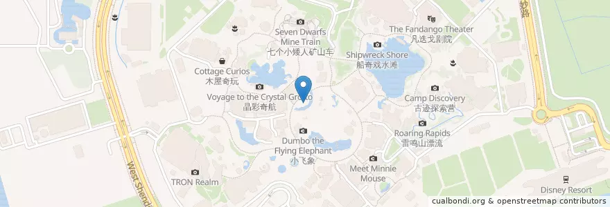 Mapa de ubicacion de 金色童话盛典 Golden Fairytale Fanfare en China, Shanghai, 浦东新区.