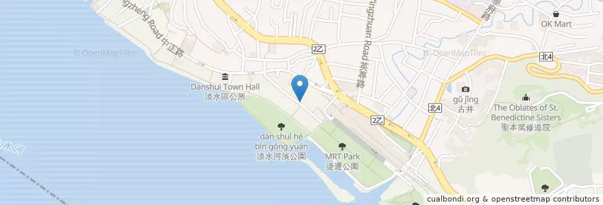 Mapa de ubicacion de GINO基諾 en 台湾, 新北市, 淡水区.