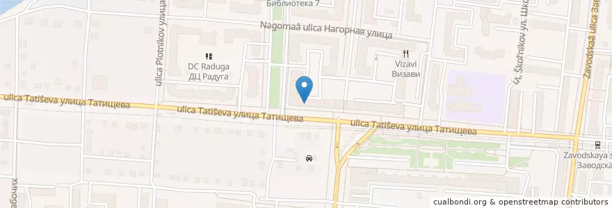 Mapa de ubicacion de Три толстяка en Russie, District Fédéral De L'Oural, Oblast De Sverdlovsk, Городской Округ Екатеринбург.