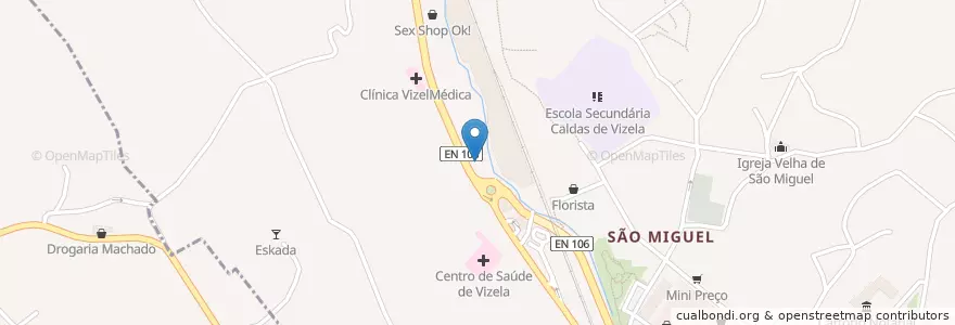 Mapa de ubicacion de Montepio en 포르투갈, 노르트 지방, Braga, Ave, Vizela, Caldas De Vizela.