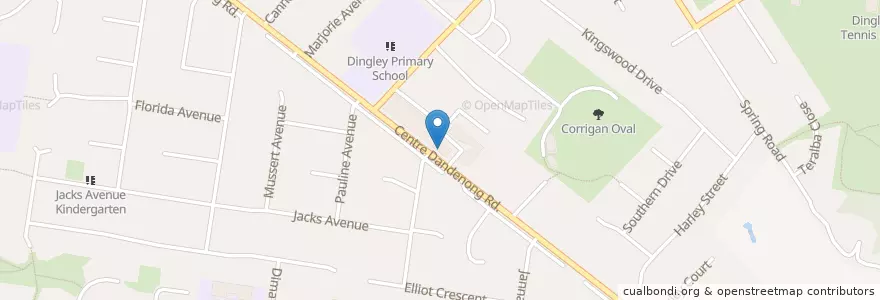 Mapa de ubicacion de Souvlaki Bar en Australia, Victoria, City Of Kingston.