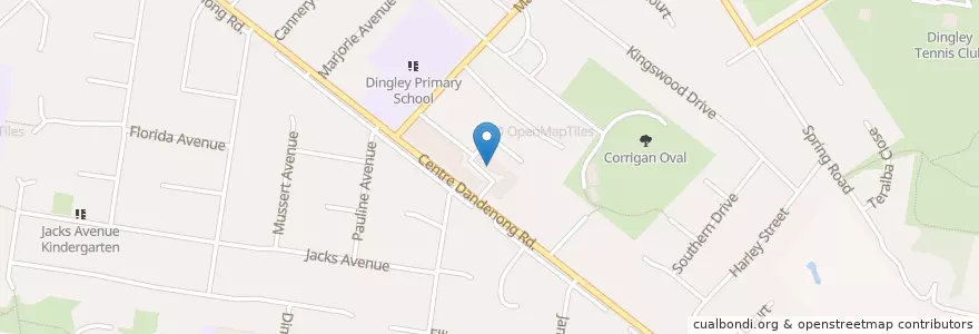 Mapa de ubicacion de Padre en Australia, Victoria, City Of Kingston.