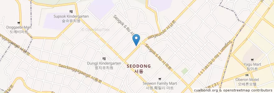 Mapa de ubicacion de 서동 en Corea Del Sud, Busan, 금정구, 서동.