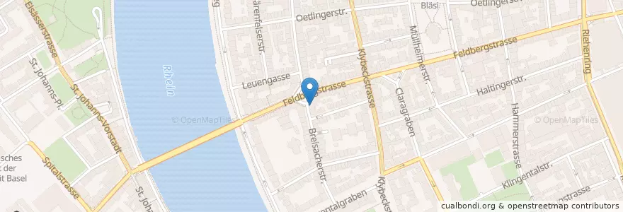 Mapa de ubicacion de Didi Offensiv - Fussballkulturbar en Suiza, Basilea-Ciudad, Basilea.