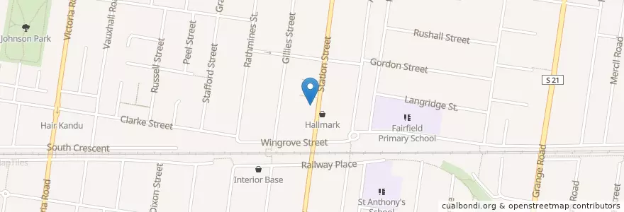 Mapa de ubicacion de Cafe Pantheon en Australia, Victoria, City Of Darebin.