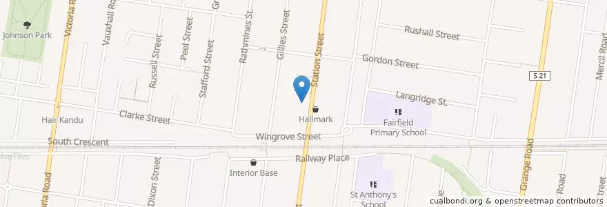 Mapa de ubicacion de Fairfield Pharmacy en 澳大利亚, 维多利亚州, City Of Darebin.
