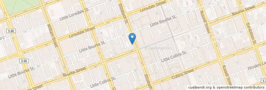 Mapa de ubicacion de Schnitz en Australien, Victoria, City Of Melbourne.