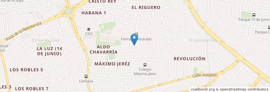 Mapa de ubicacion de Farmacia y Pulpería Mariela en Nikaragua, Departamento De Managua, Managua (Municipio).