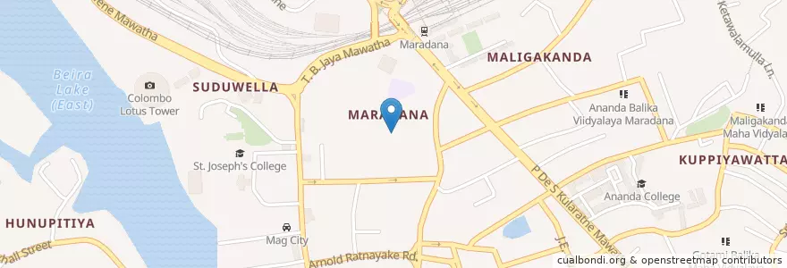 Mapa de ubicacion de My New Room en Seri-Lanca, බස්නාහිර පළාත, කොළඹ දිස්ත්‍රික්කය, Colombo.