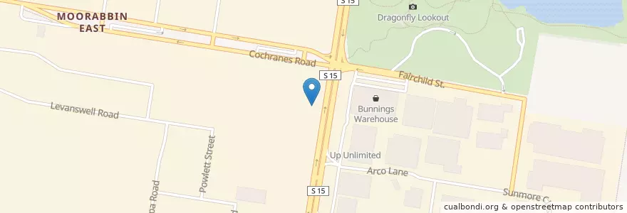 Mapa de ubicacion de Coco House en Australië, Victoria, City Of Kingston.