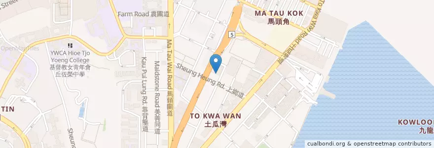 Mapa de ubicacion de 軸物行者 Wheel Thing Makers en China, Guangdong, Hong Kong, Kowloon, Wilayah Baru, 九龍城區 Kowloon City District.