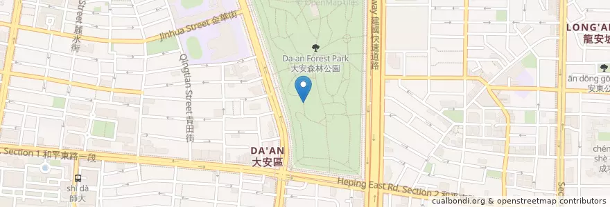 Mapa de ubicacion de 公用電話 en Taiwan, Neu-Taipeh, Taipeh, Da’An.