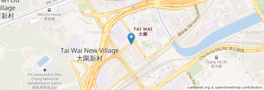 Mapa de ubicacion de 大家樂 Café de Coral en China, Cantão, Hong Kong, Novos Territórios, 沙田區 Sha Tin District.