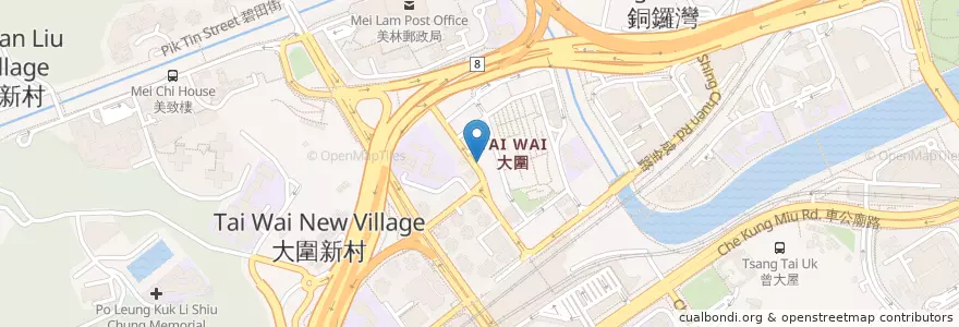 Mapa de ubicacion de 屈臣氏 Watsons en 중국, 광둥성, 홍콩, 신제, 沙田區 Sha Tin District.