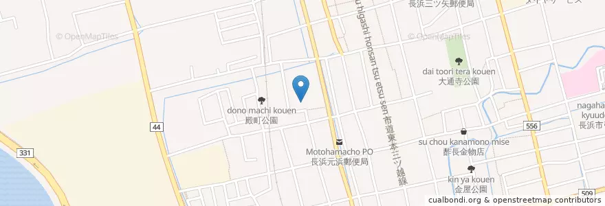 Mapa de ubicacion de 浄土真宗本願寺派長浜別院 en اليابان, شيغا, 長浜市.