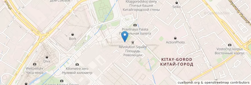 Mapa de ubicacion de Ванильное небо en Rusland, Centraal Federaal District, Moskou, Центральный Административный Округ, Тверской Район.