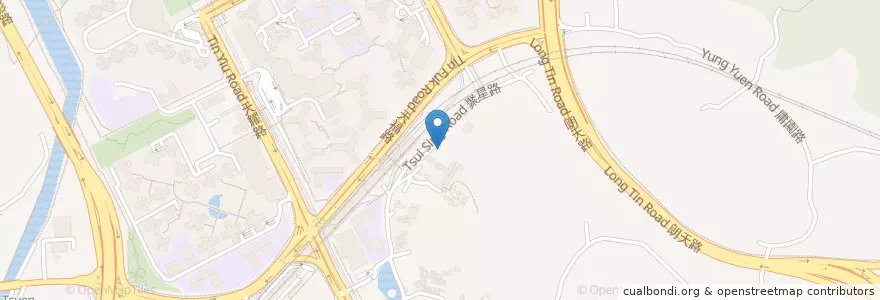 Mapa de ubicacion de 抗戰英雄烈士塚 en China, Hong Kong, Guangdong, New Territories, Yuen Long District.