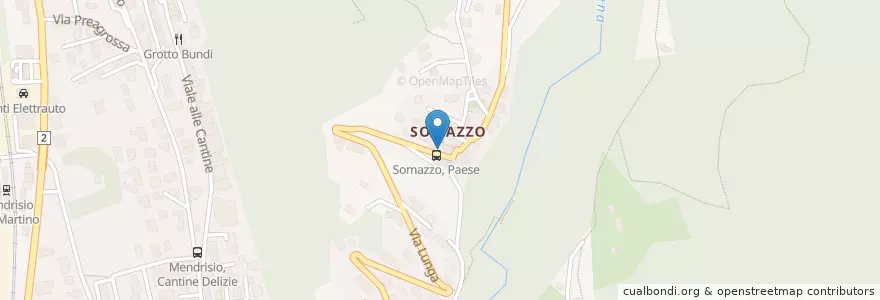 Mapa de ubicacion de Osteria Somazzo en Suisse, Tessin, District De Mendrisio, Circolo Di Mendrisio, Mendrisio.