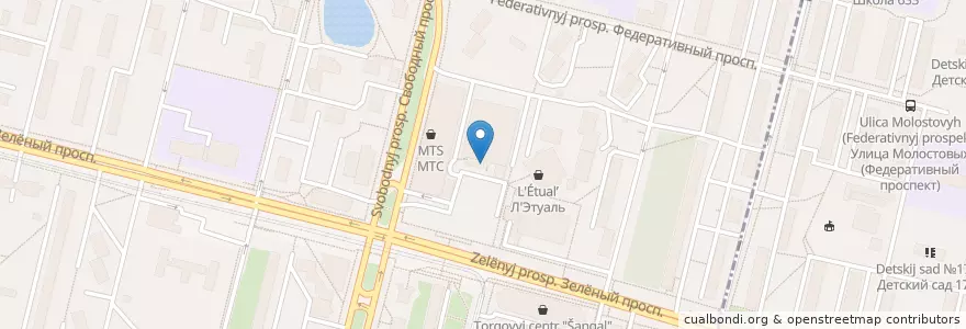 Mapa de ubicacion de Диалог en Россия, Центральный Федеральный Округ, Москва, Восточный Административный Округ, Район Новогиреево.
