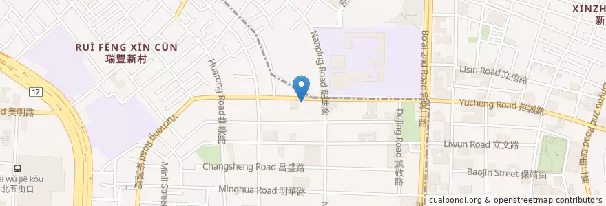 Mapa de ubicacion de 屈臣氏 en Taiwan, Kaohsiung, 鼓山區.