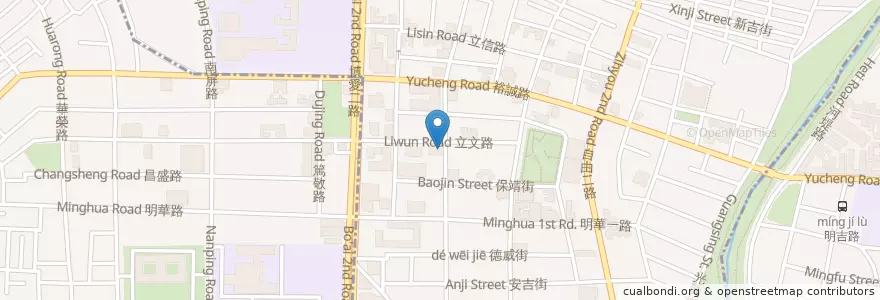 Mapa de ubicacion de 陽信商業銀行 en Tayvan, Kaohsiung, 左營區.