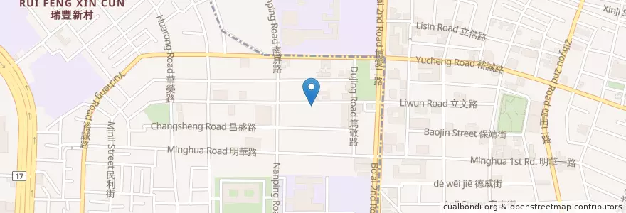 Mapa de ubicacion de 七輪燒肉本舖 en 台湾, 高雄市, 鼓山区.