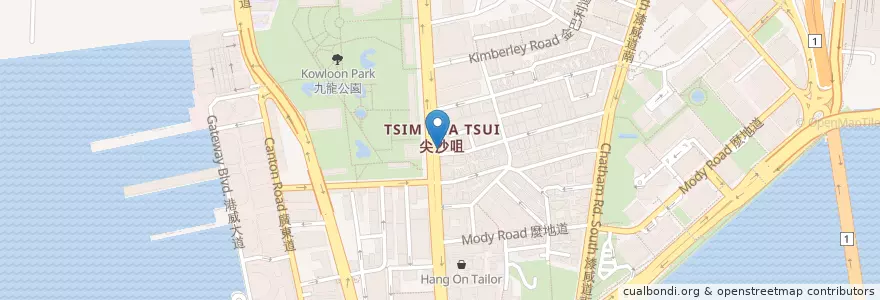 Mapa de ubicacion de HSBC en China, Cantão, Hong Kong, Kowloon, Novos Territórios, 油尖旺區 Yau Tsim Mong District.
