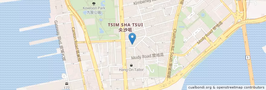 Mapa de ubicacion de 永隆銀行 Wing Lung Bank en Chine, Guangdong, Hong Kong, Kowloon, Nouveaux Territoires, 油尖旺區 Yau Tsim Mong District.