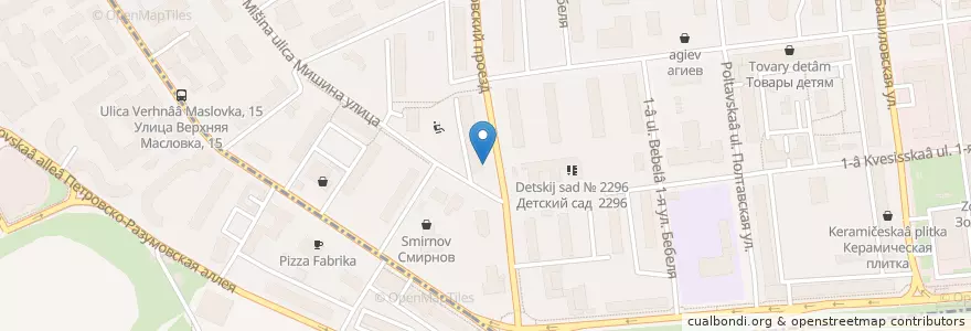 Mapa de ubicacion de Дежурная аптека en Rusland, Centraal Federaal District, Moskou, Северный Административный Округ, Район Аэропорт.
