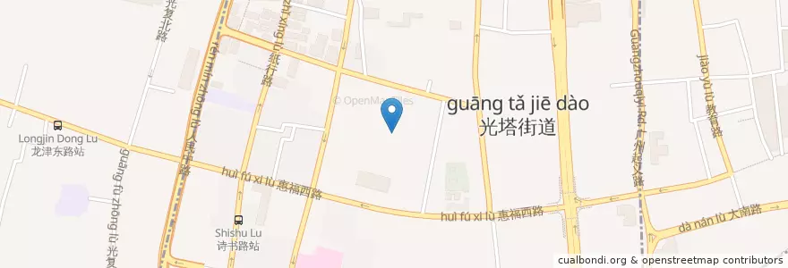 Mapa de ubicacion de 光塔街道 en Chine, Guangdong, Canton, 越秀区, 光塔街道.