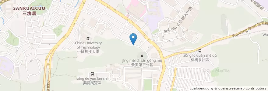 Mapa de ubicacion de 紫雲宮 en Тайвань, Новый Тайбэй, Тайбэй, 文山區.