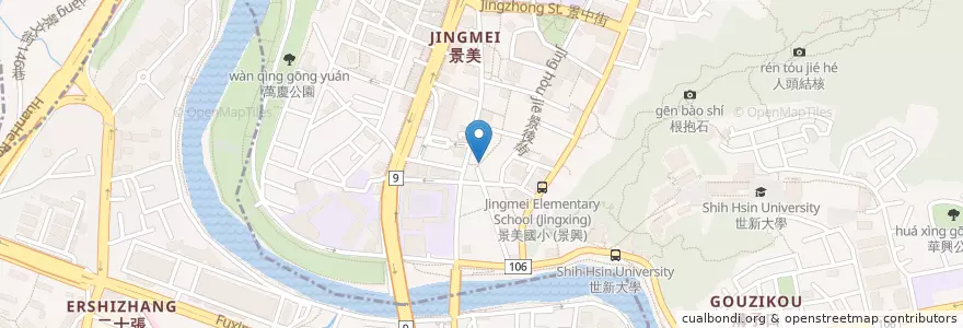 Mapa de ubicacion de 兩兄弟臭豆腐 en Taiwan, 新北市, 文山區.