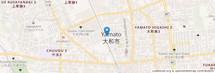 Mapa de ubicacion de Virgin Sunset en 일본, 가나가와현, 大和市.