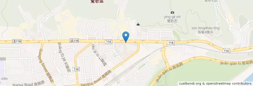 Mapa de ubicacion de 天麗泰式料理 en Taiwan, Nuova Taipei, Distretto Di Yingge.