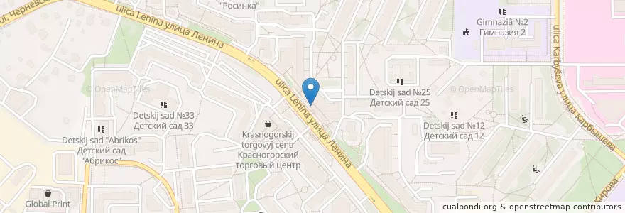 Mapa de ubicacion de Совкомбанк en 俄罗斯/俄羅斯, Центральный Федеральный Округ, 莫斯科州, Городской Округ Красногорск.