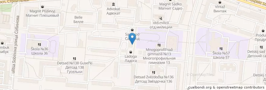 Mapa de ubicacion de Моя аптека en Russia, Circondario Federale Del Volga, Пензенская Область, Городской Округ Пенза.