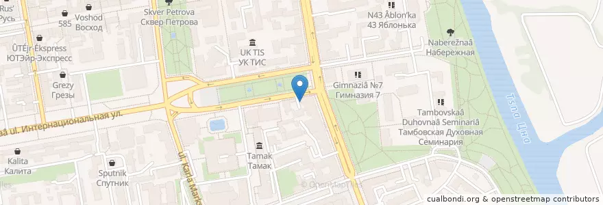 Mapa de ubicacion de Рамзес en Rusia, Distrito Federal Central, Óblast De Tambov, Тамбовский Район, Городской Округ Тамбов.
