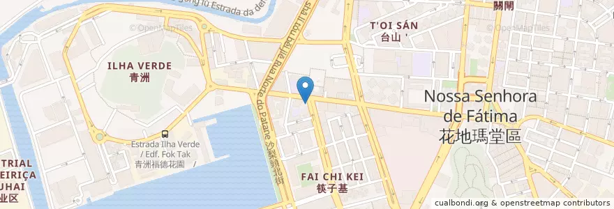 Mapa de ubicacion de 青洲圖書館 en China, Makau, Guangdong, 澳門 Macau, 珠海市, 香洲区.