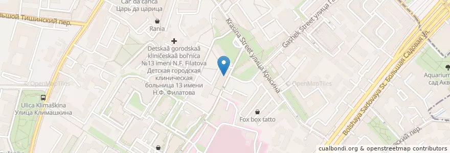 Mapa de ubicacion de Natadent en Russia, Distretto Federale Centrale, Москва, Центральный Административный Округ, Пресненский Район.