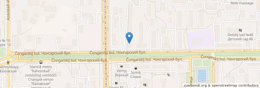 Mapa de ubicacion de Стоматологическая поликлиника №24 en Rusia, Distrito Federal Central, Москва, Юго-Западный Административный Округ, Район Зюзино.