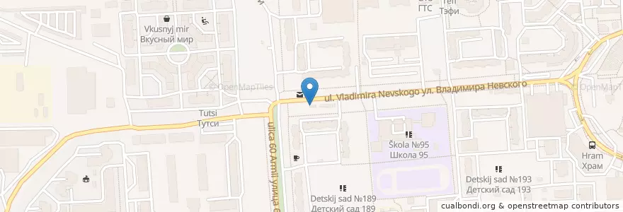 Mapa de ubicacion de Русский аппетит en Rusia, Distrito Federal Central, Óblast De Vorónezh, Городской Округ Воронеж.