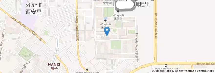 Mapa de ubicacion de 台新國際商業銀行ATM en 台湾, 台中市, 西屯区.