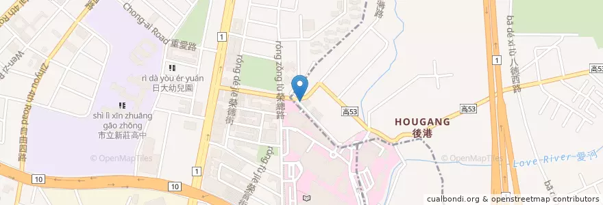 Mapa de ubicacion de 啡嚐挑剔 en Taïwan, Kaohsiung.