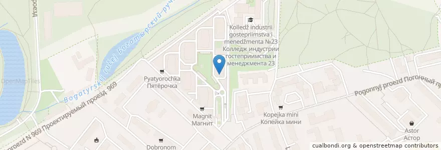 Mapa de ubicacion de Заяц и шляпа en Россия, Центральный Федеральный Округ, Москва, Восточный Административный Округ, Район Богородское.