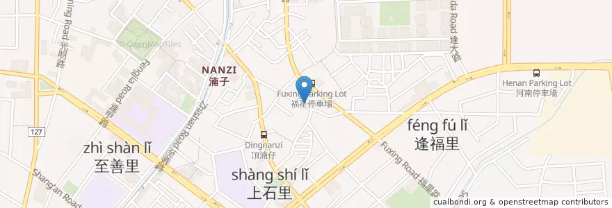 Mapa de ubicacion de 東萫萊 en 台湾, 台中市, 西屯区.