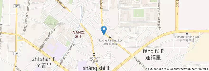Mapa de ubicacion de 北迴木瓜牛奶 en 臺灣, 臺中市, 西屯區.